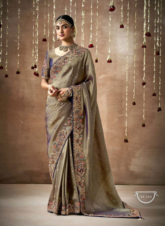 Dulhan By Kimora Organza Silk Weddding Wear Saree Wholesale Price In India