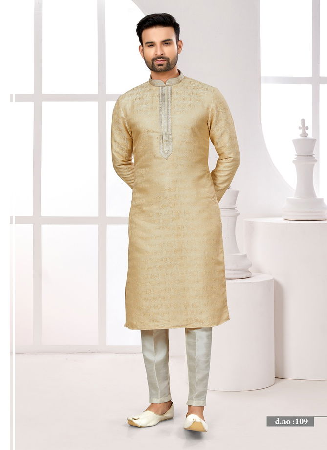 Function wear Lukhnavi Mens Kurta Pajama Catalog