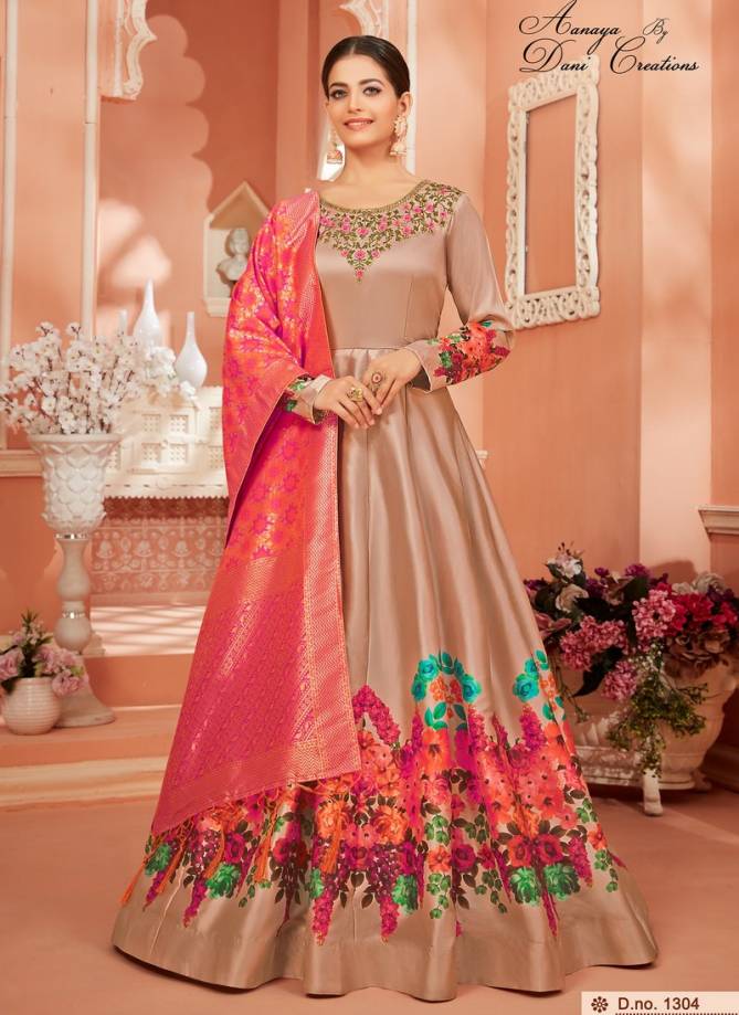 Aanaya Vol 113 Monga Satin Silk with Jacquard Dupatta Heavy Designer Partywear Salwar Suit Collections