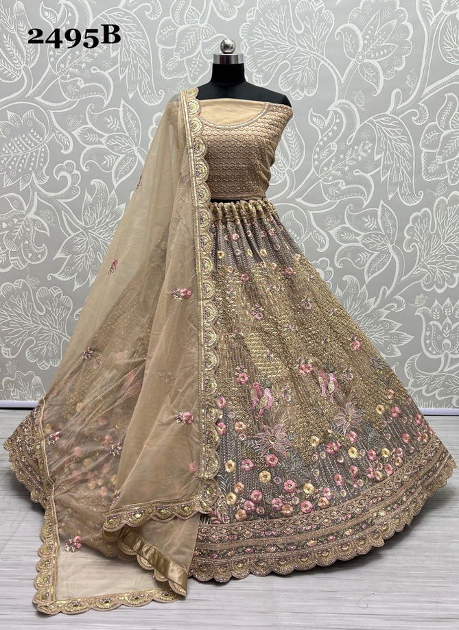 Anjani Art 2495 A To 2495 B Party Wear Lehenga Choli Catalog