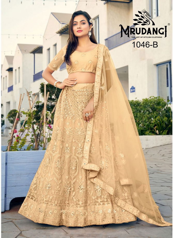 Golden Colour Madhurya 1046 Colour Edition By Mrudangi Party Wear Lehenga Choli Catalog 1046 B