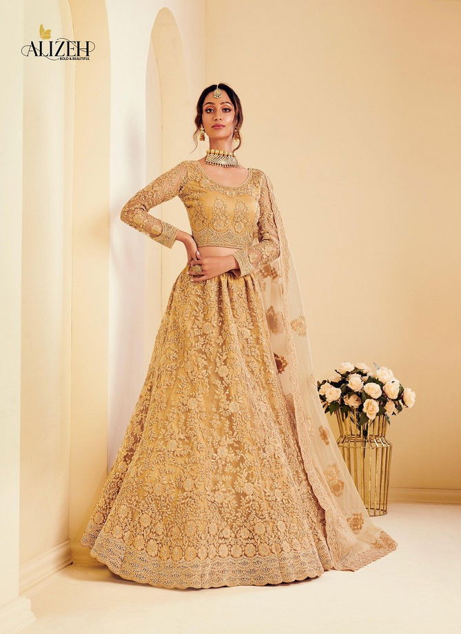 The White Bride By Alizeh Desginer Wedding Lehenga Choli Wholesale Shop In Surat