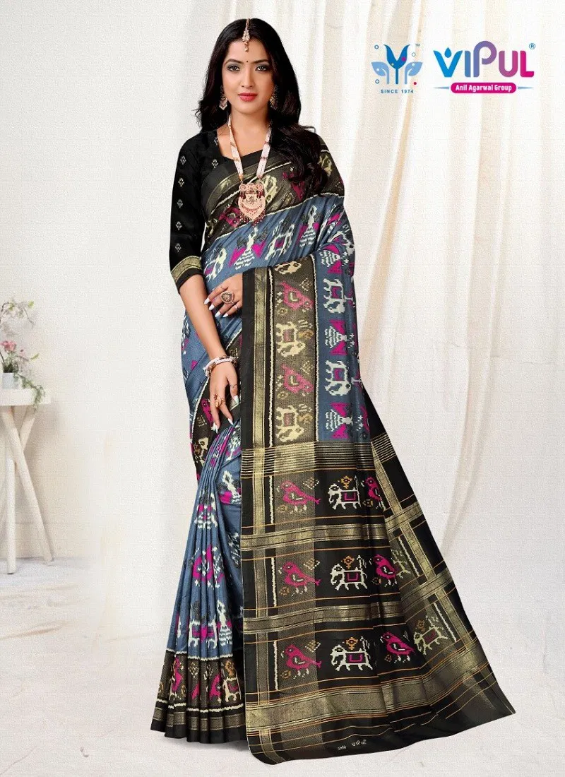 Kathi Silk By Vipul Printed Saree Catalog