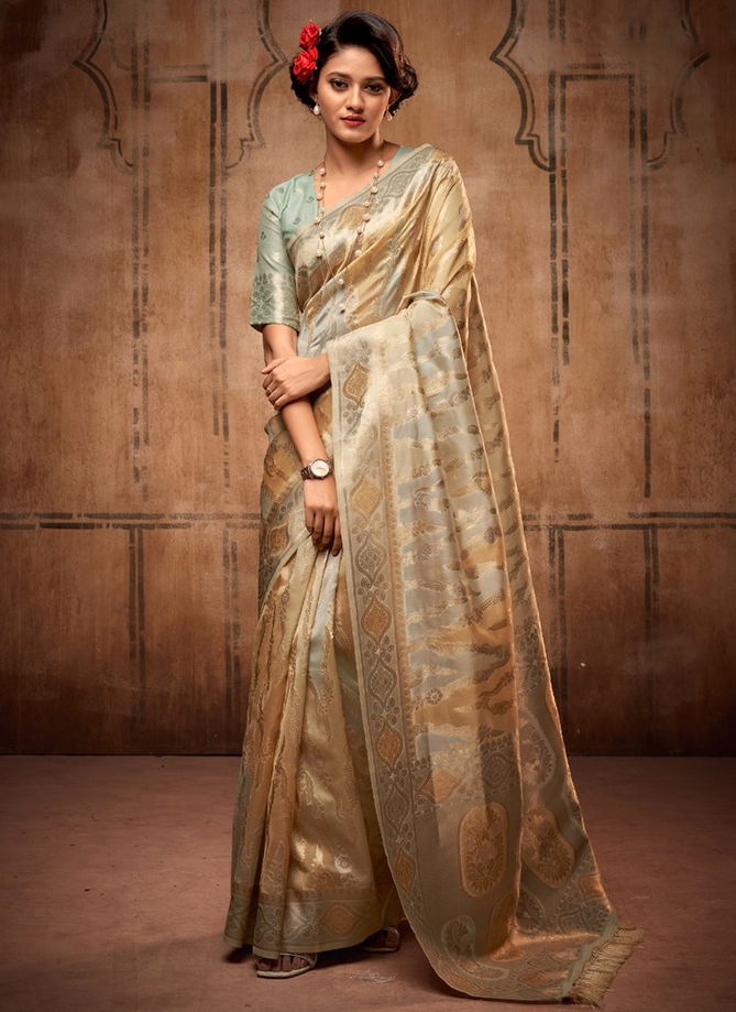 Attari Organza Fuction Wear Wholesale Silk Sarees