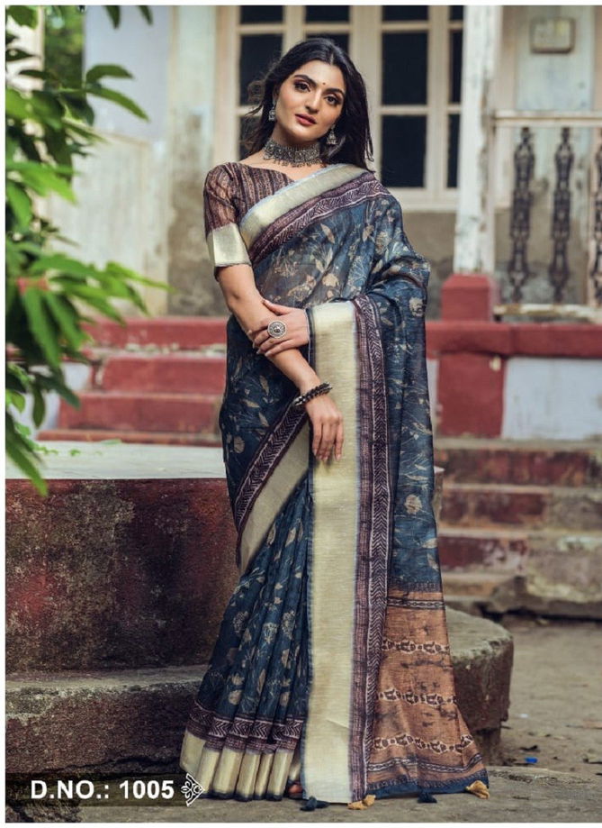 Blossom By Kira Printed Saree Catalog