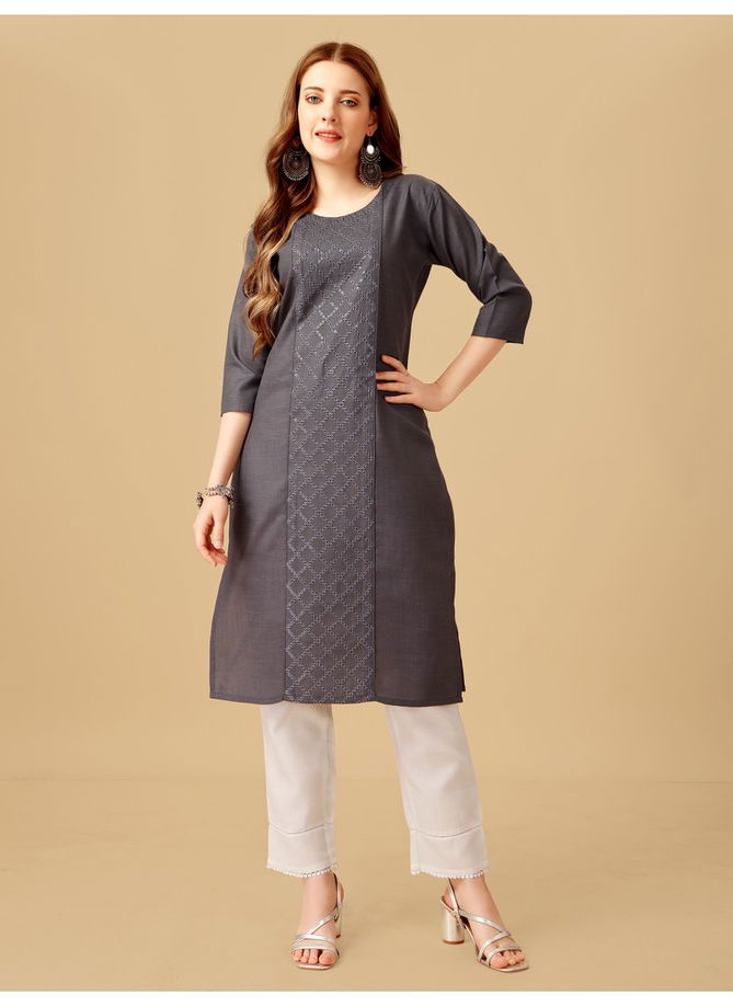 Gray Colour Aaradhna 1051 Kurti With Bottom Catalog 3