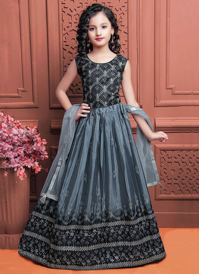 Gray Colour Aaradhna Vol 34 Wholesale Wedding Wear Girls Lehenga Choli Catalog Aaradhna 245