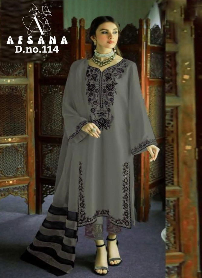 Afsana 114 Colors Pakistani Salwar Suit Catalog