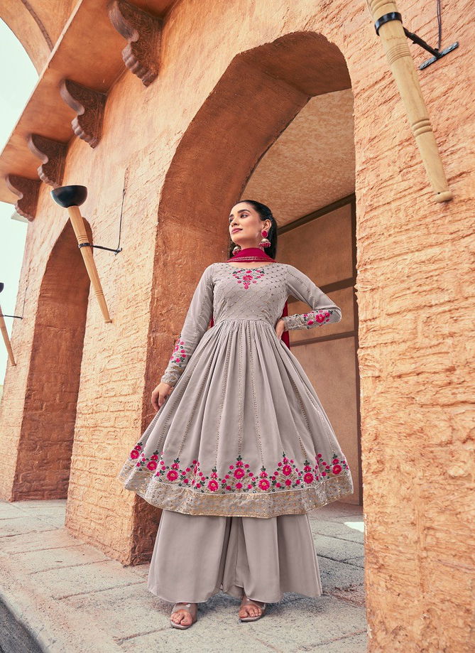 Gray Colour Flory Vol 36 By Shubhkala Designer Salwar Suit Catalog 4923