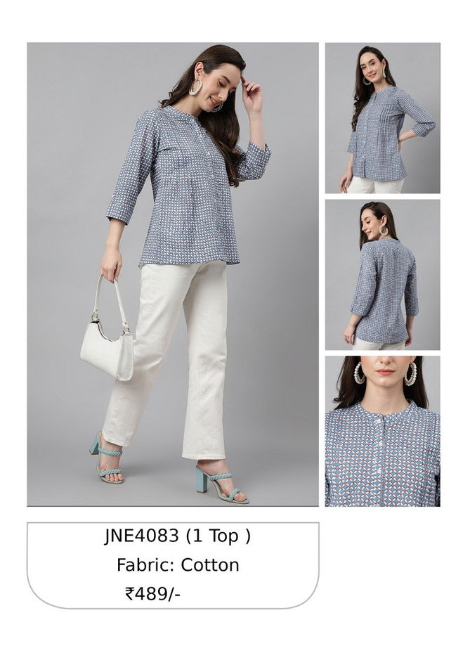 Gray Colour Janasya Ladies Top Catalog 4083