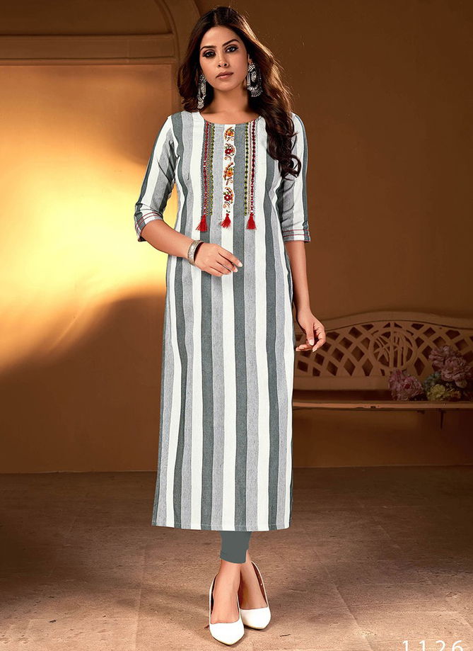 Gray Colour Juliette Wholesale Daily Wear Kurti Catalog 1126