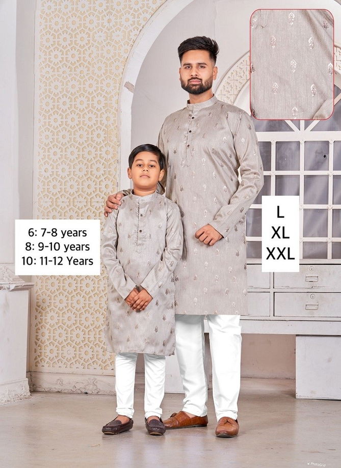 Gray Colour Kurta Vol 11 Kurta With Pajama Catalog 3