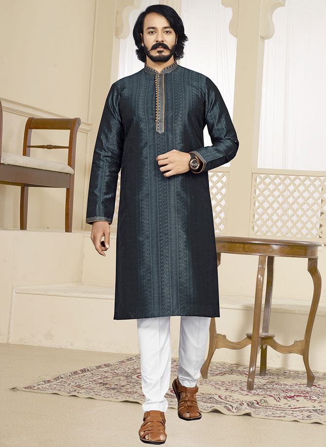 Gray Colour Outluk 119 Festive Wear Mens Kurta Pajama Catalog 119003