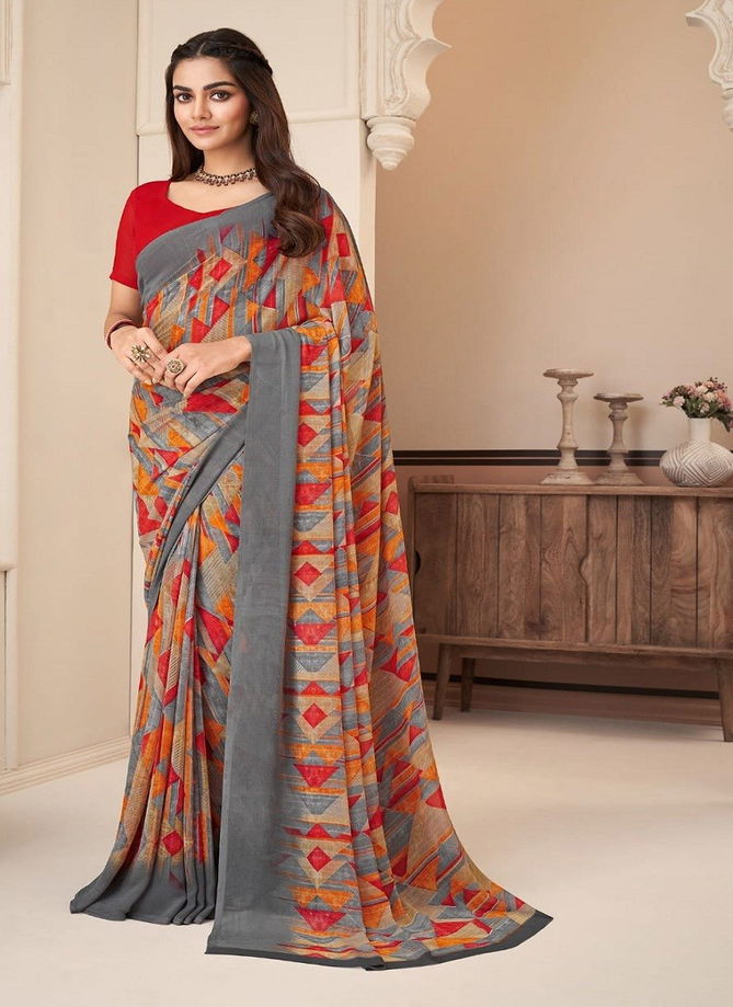 Raga Georgette Vol 7 By Ruchi Smooth Georgette Printed Saree Catalog