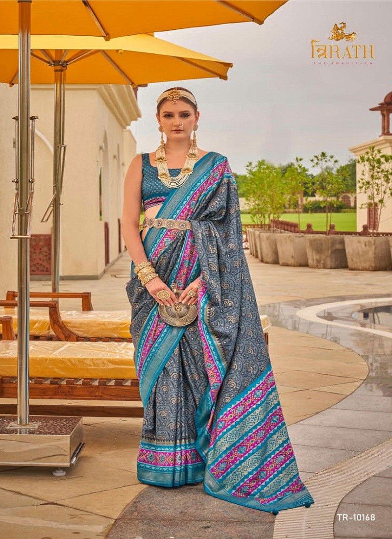 Rasam Patola By Trirath Sigma Silk Designer Saree Catalog