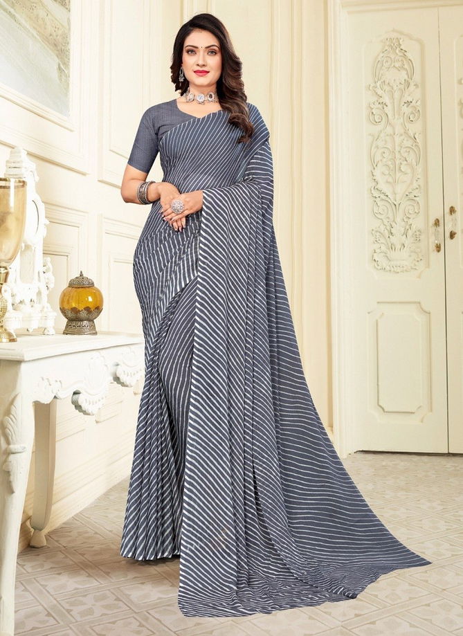 Gray Colour Star Chiffon Vol 113 By Ruchi Chiffon Saree Catalog 21310 F