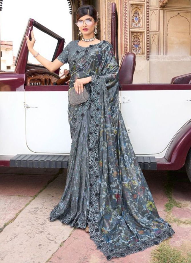 Swarovski Vol 5 Designer Wholesale Party Wear Sarees