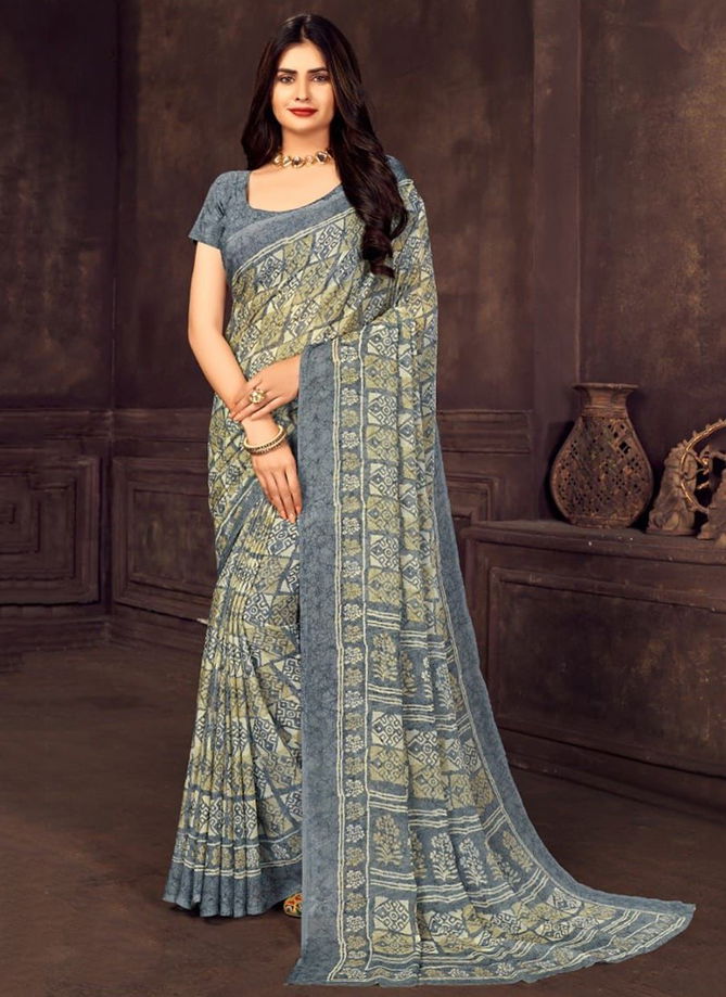 Ruchi Star Chiffon 73 Edition Regular Wear Wholesale Printed Sarees