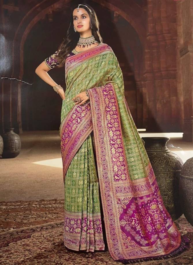 Shop Stunning Royal Blue Printed Patola Saree Online in USA – Pure Elegance