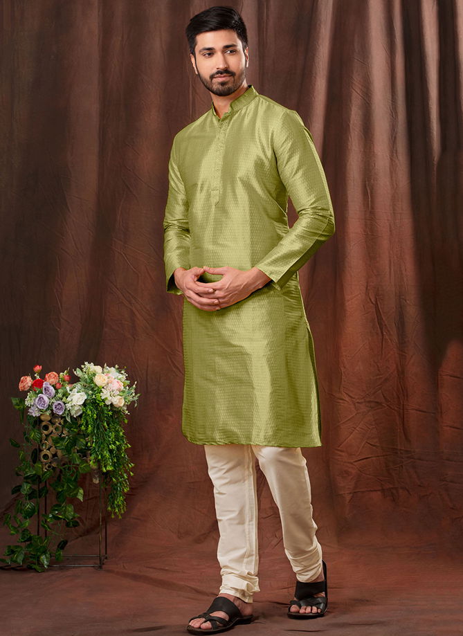 Green Akshat By Styleroof Festive Wear Kurta Pajama Catalog 1552 4