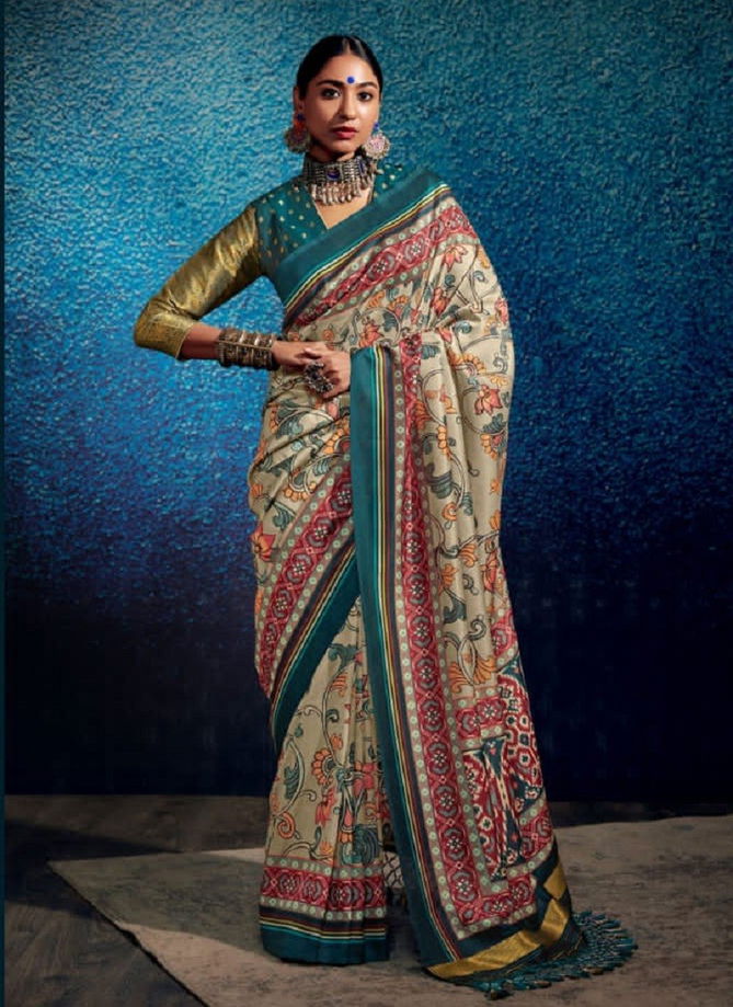 Kalam X patola By Kimora Printed Saree Catalog