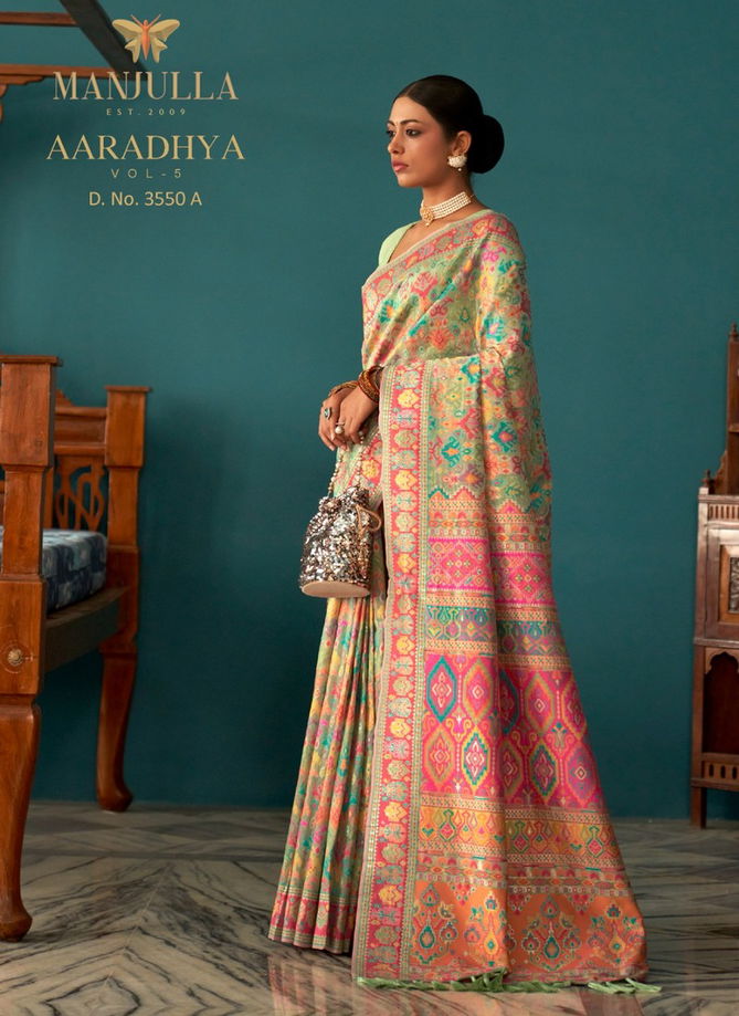 Aaradhya Vol 5 By Manjulaa Printed Sarees Catalog