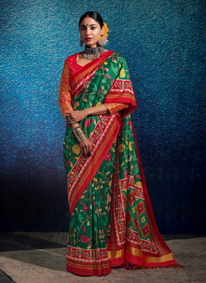 Kalam X patola By Kimora Printed Saree Catalog