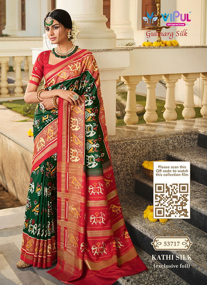 Kathi Silk By Vipul Printed Saree Catalog