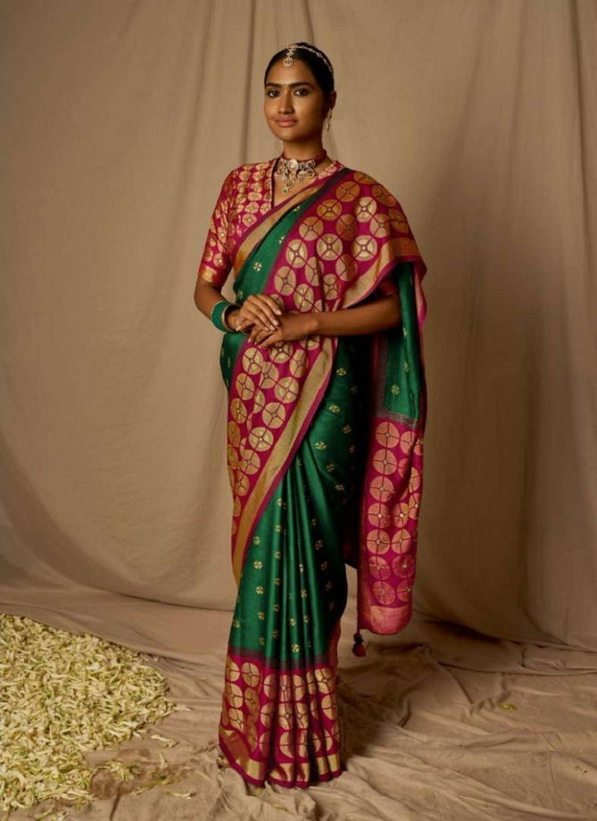 Meera Soft Silk By Kimora Soft Brasso Silk Designer Saree Catalog