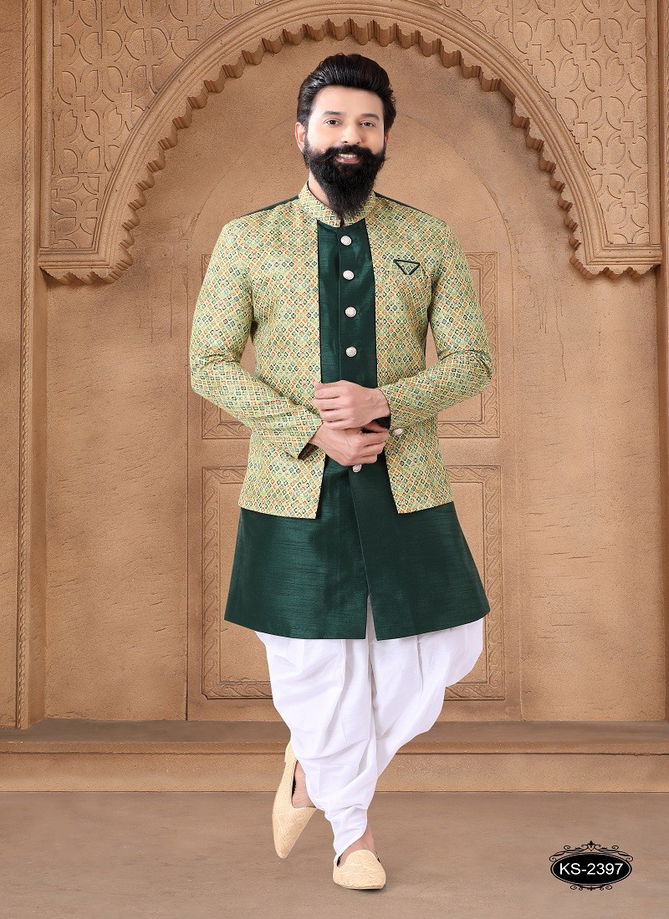 1632 Wedding Mens Wear Silk Indo Western Suppliers In India