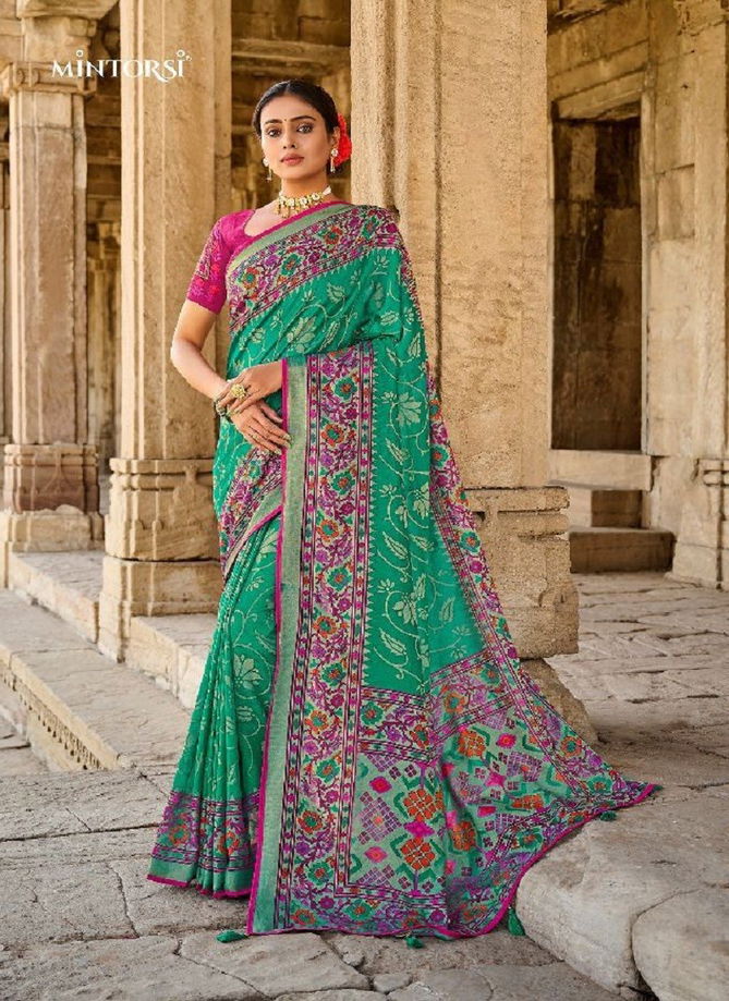 Beauty Star By Mintorsi Designer Silk Brasso Saree Catalog