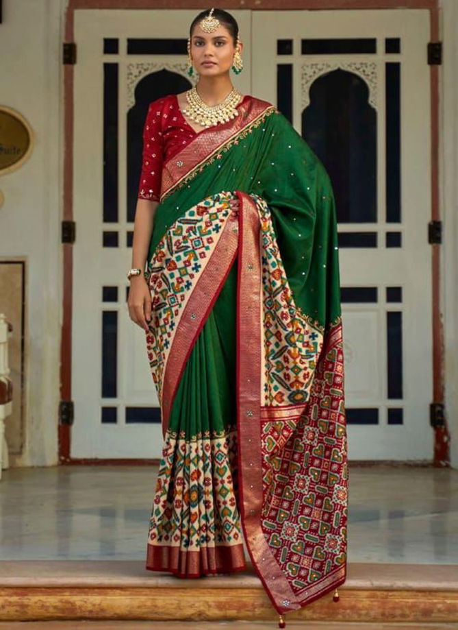 Aari Patola Printed Ethnic Wear Wholesale Saree Collection