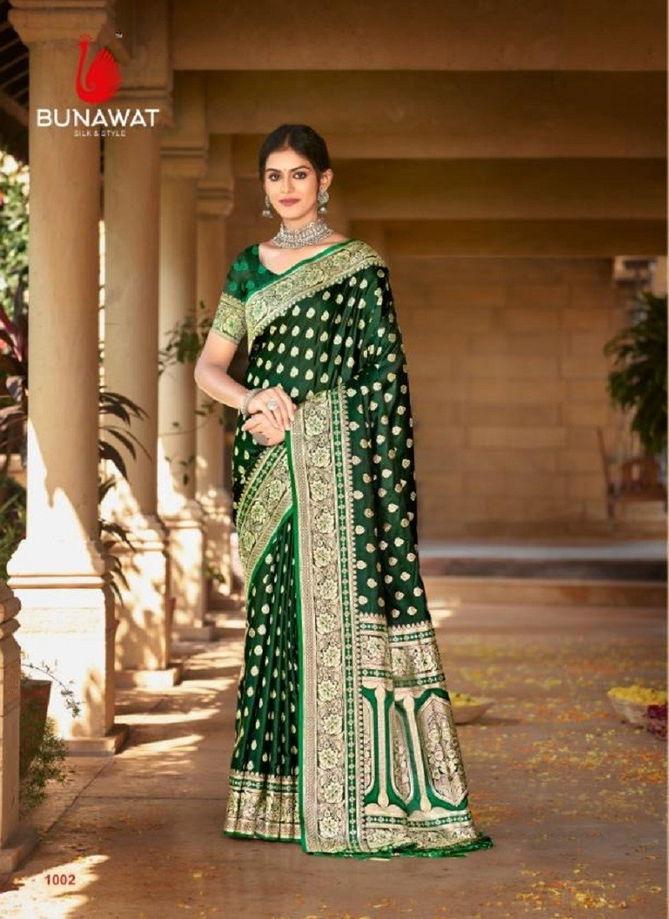 Akshat By Bunawat Satan Silk Designer Wedding Sarees Wholesale Online