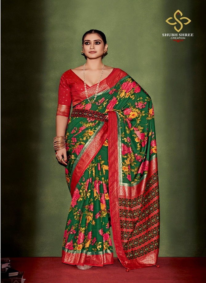 Anusharam By Shubh Shree Velvet Tussar Silk Designer Saree Catalog