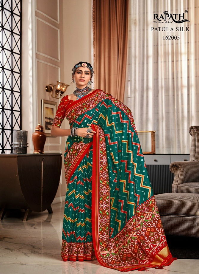 Bandhan Patola By Rajpath Pure Tussar Patola Designer Saree Catalog