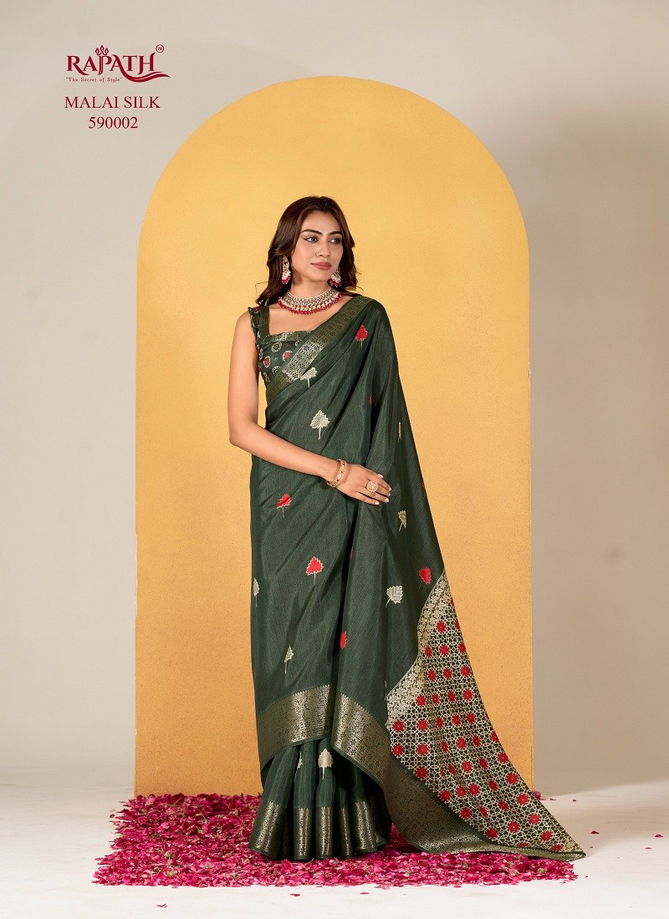 Chocolate By Rajpath Soft Dola Silk Printed Saree Wholesale Online