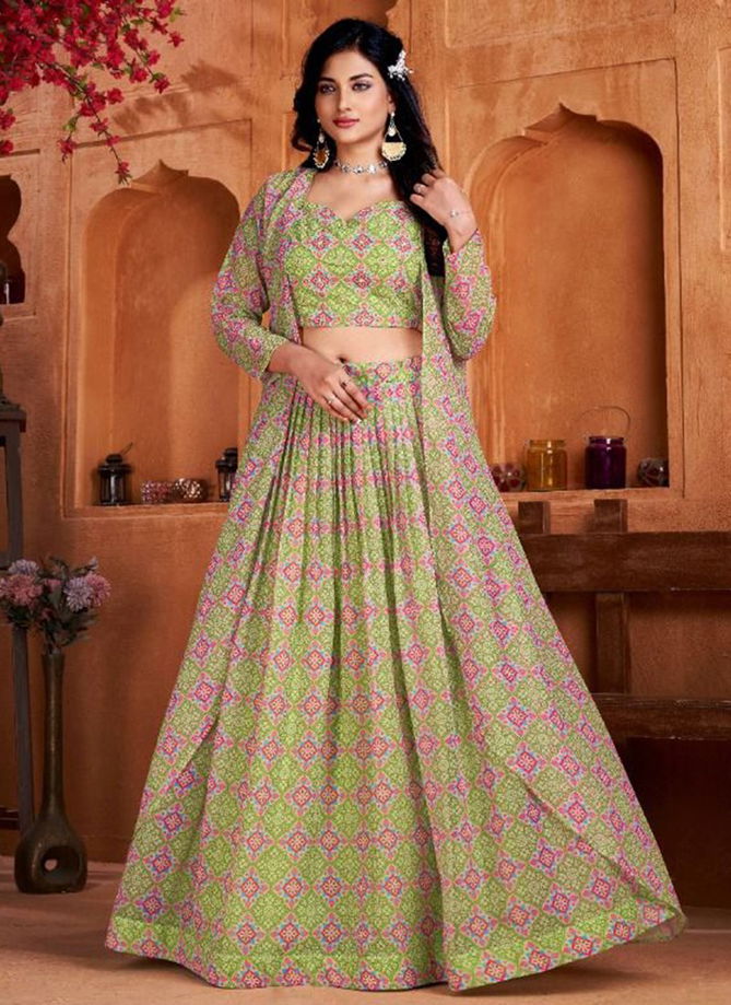 Desi Tadka Party Wear Wholesale Indowestern Lehenga Choli Catalog