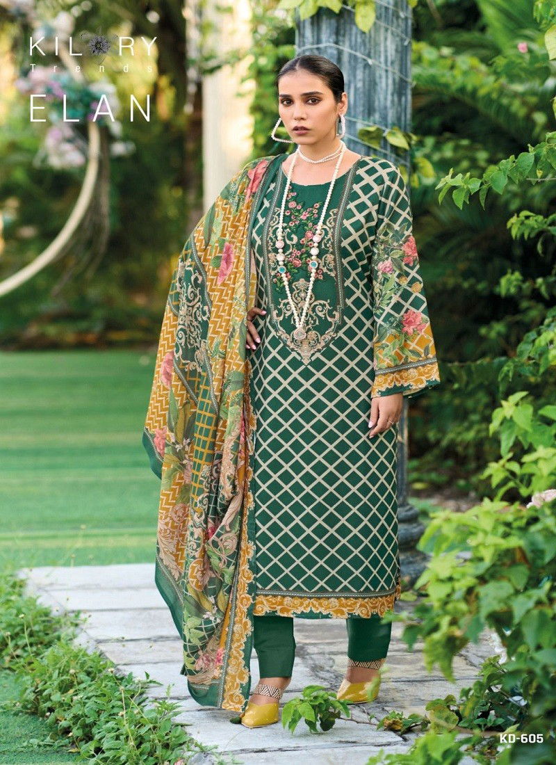 Elan By kilory Trends Pashmina Digital Printed Dress Material Catalog