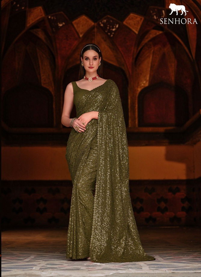 Emerald Vol 34 By Senhora Party Wear Saree Catalog