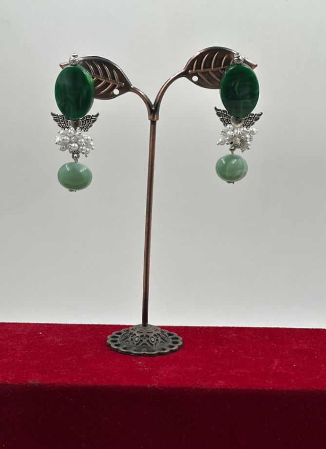 Green Colour Festive Wear 779 To 786 Earrings Catalog 785