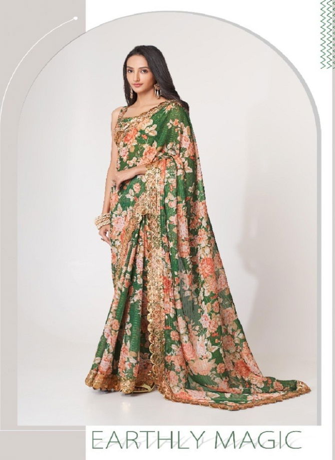 Floral Saree Vol 1 By Zeel Printed Saree Catalog