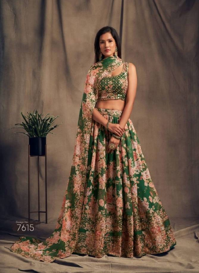 Floral Vol 2 By Zeel 7611 TO 7619 Series Wholesale Party Wear Lehenga Choli Manufacturers