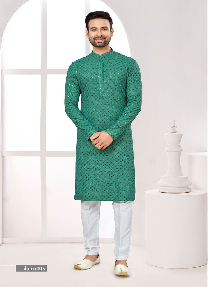 Function wear Lukhnavi Mens Kurta Pajama Catalog