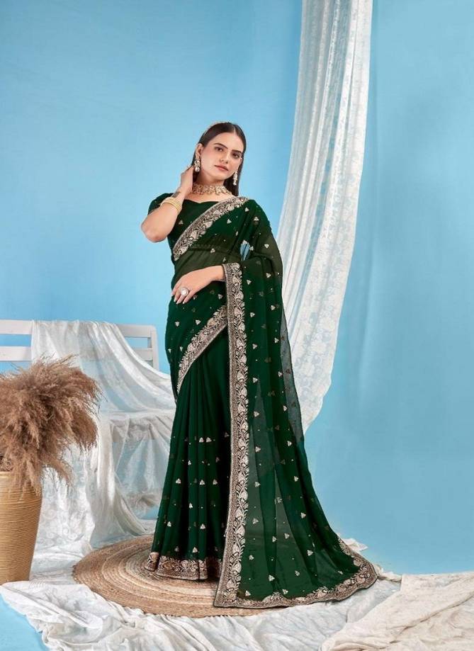 Jayshree 1612 A To D Georgette Blooming Designer Best Saree Wholesale Shop In Surat