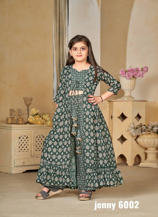 Jenny Vol 6 By Lucaya Kids Wear Muslin Digital Printed Girls Indo Western Exporters In India