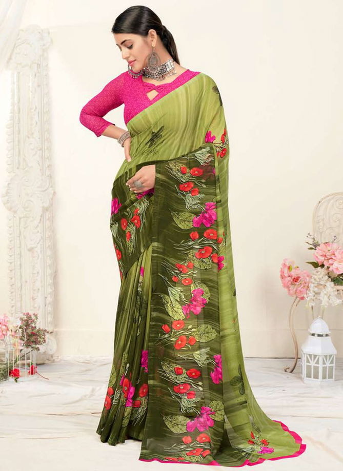 Jhalak By Ishika 8301 To 8314 Printed Sarees Catalog 