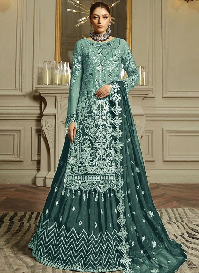 Kaleesha 143 To 143 D Georgette Salwar Suits Catalog