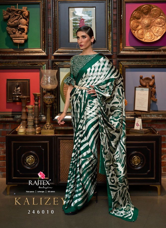 Kalizey By Rajtex Printed Japan Crepe Saree Suppliers In India