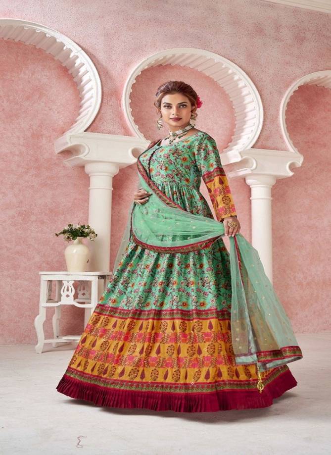 Kimaya By Alfaaz Silk Designer Dupatta With Gown Catalog