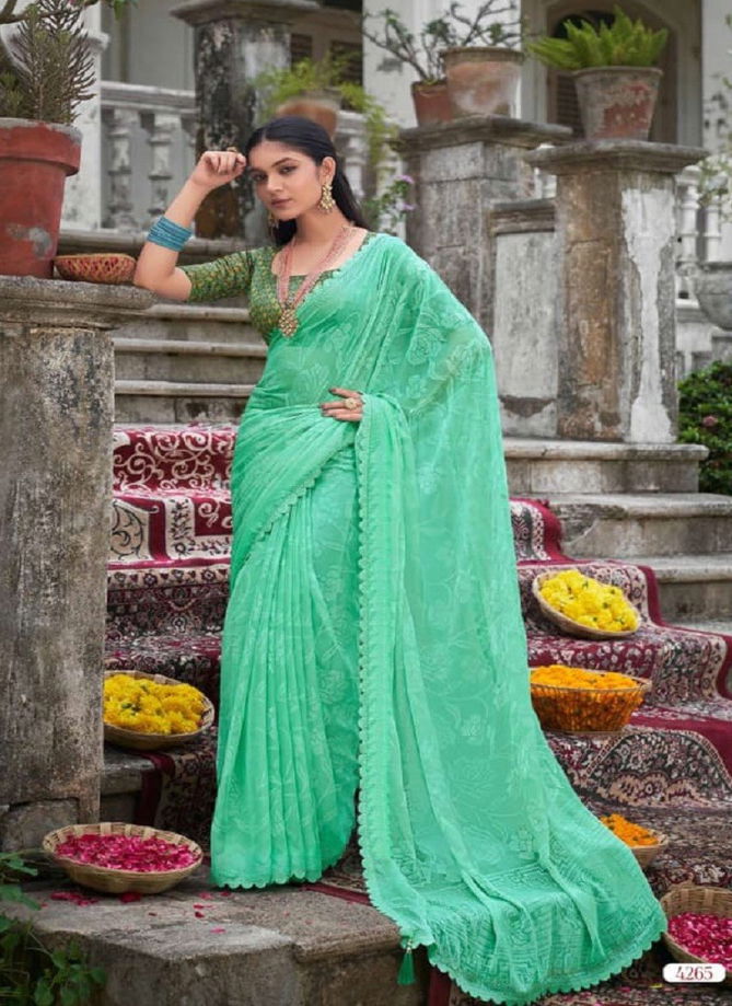 Kinjal Brasso Vol 2 By 5 D Chiffon Saree Catalog